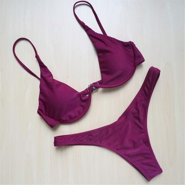 Maillots de bain sexy pour femmes, bikini, push-up, maillots de bain