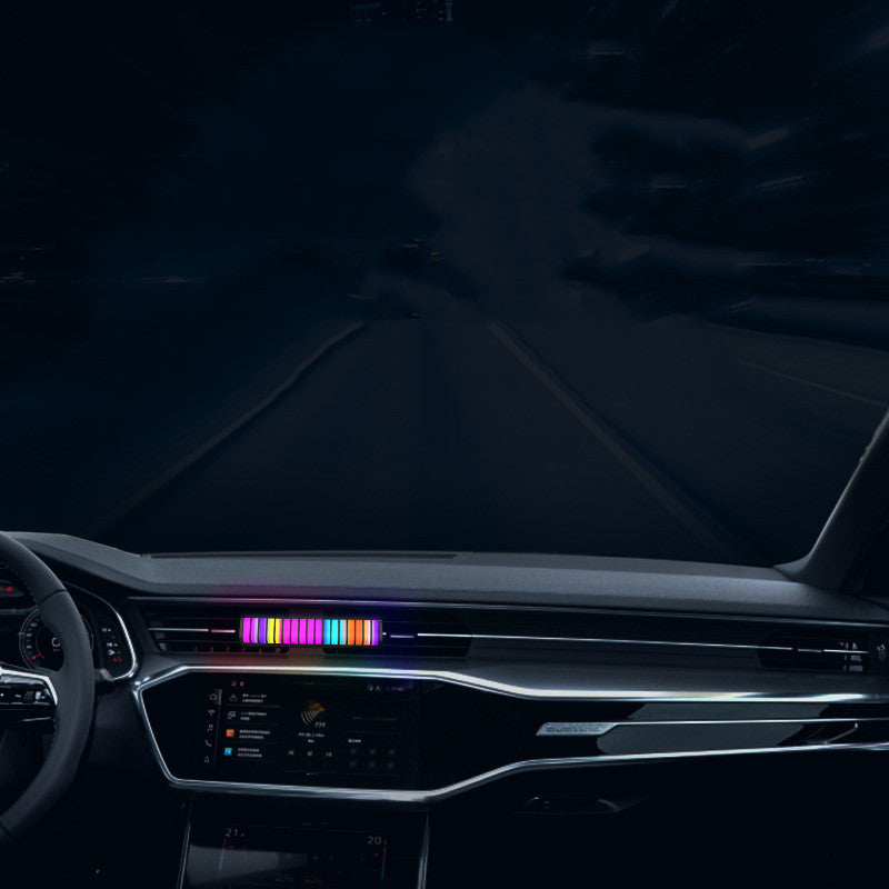 Musique de lumière d'ambiance de voiture rythmique à commande vocale