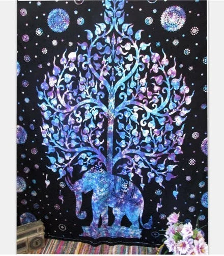 Tapisseries mandala éléphant