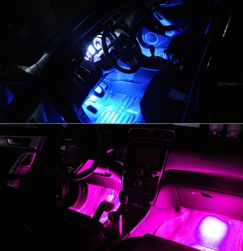 Lumière d'ambiance pour application de voiture