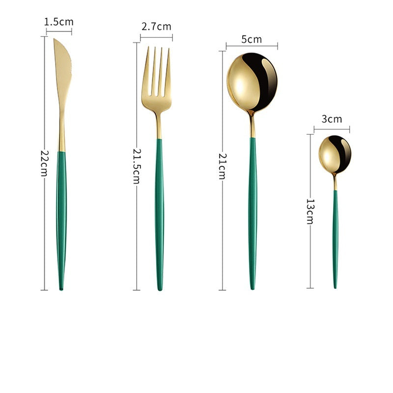 ensemble de cuillères en acier inoxydable de vaisselle