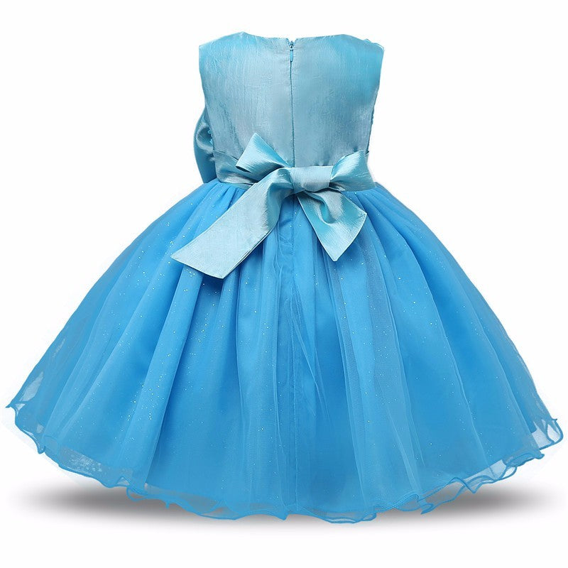 Robe princesse à fleurs pour filles, Tutu d'été, robes de fête d'anniversaire et de mariage