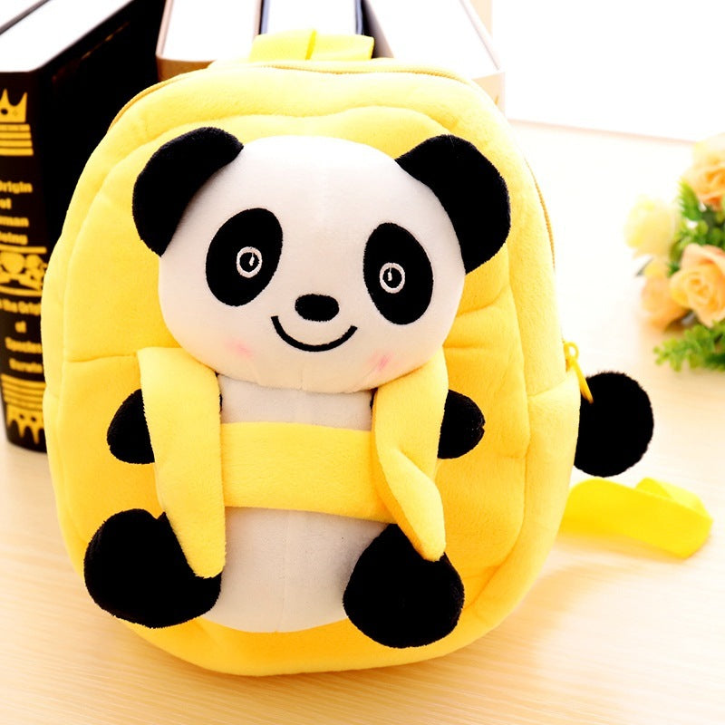 Cartable pour enfants en peluche panda de dessin animé