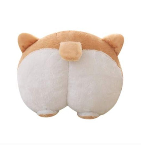 New Universal Car Neck Pillow Headrest Seat Cute Soft Corgi Butt Shape Pillows