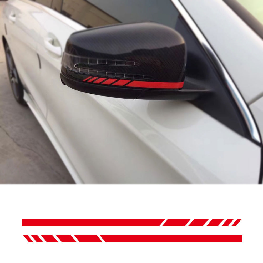 Autocollant de voiture rayé de miroir latéral