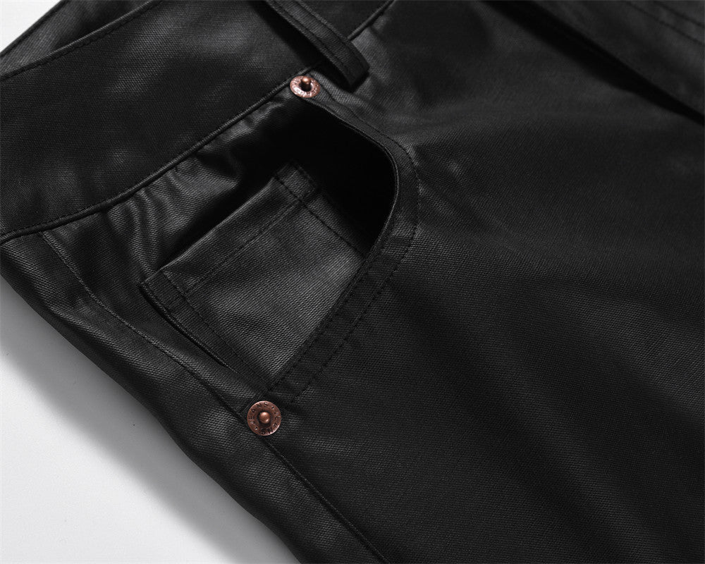 Men's Design Pleated Casual Loose-fitting Wide-leg Trousers