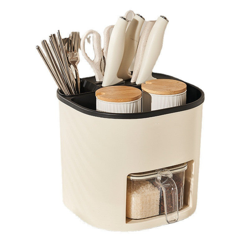 Rangement de cuisine multifonctionnel de grande capacité, support de rangement pour baguettes, cuillères, couverts, couteau, fourchette, outils de cuisine