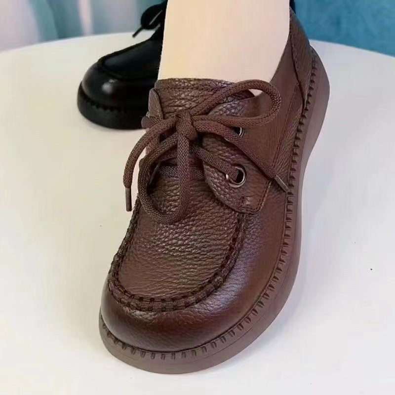 Mocasines con plataforma y aumento de fondo suave