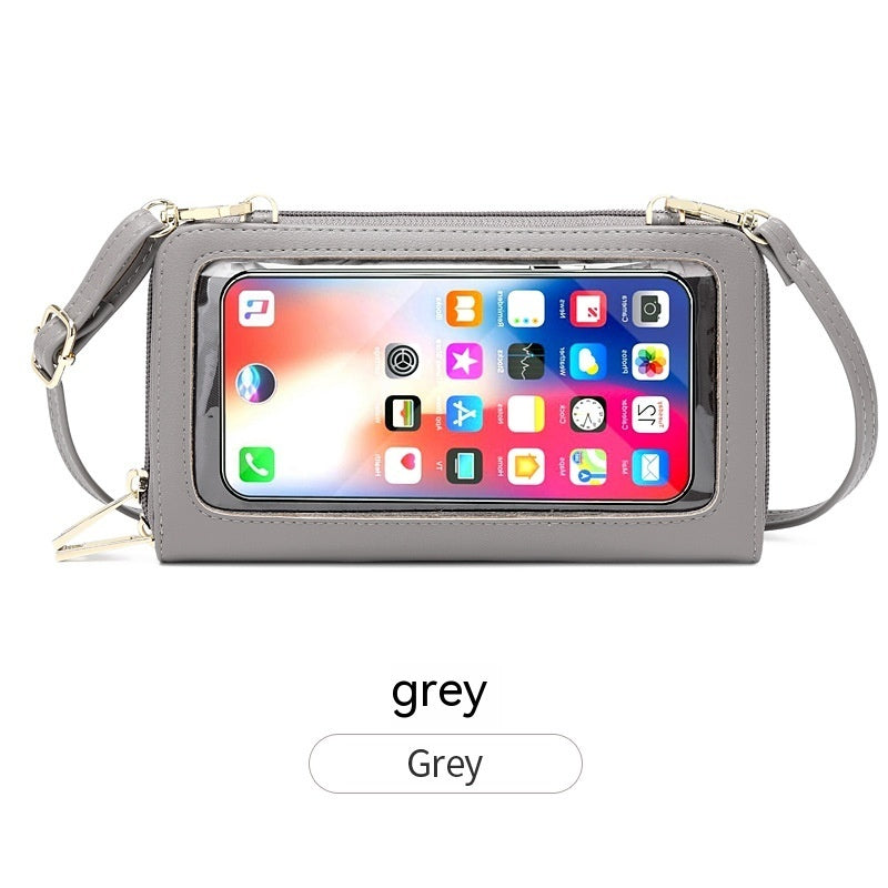 Anti-Theft Credit Card Touch Screen Phone Bag All-match Crossbody Wallet