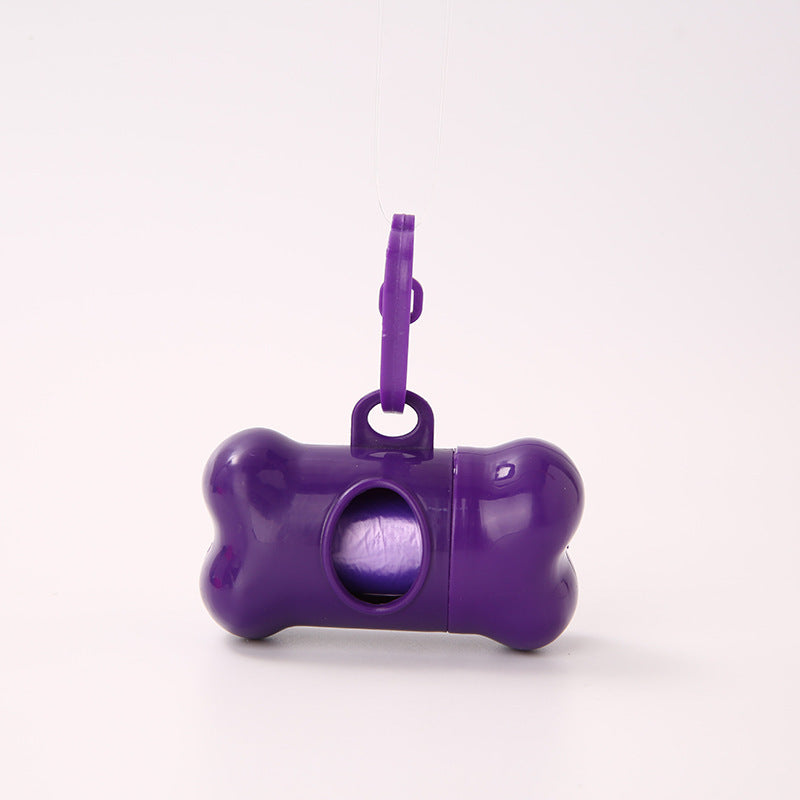 Distributeur de sacs poubelles en forme d'os pour animaux de compagnie