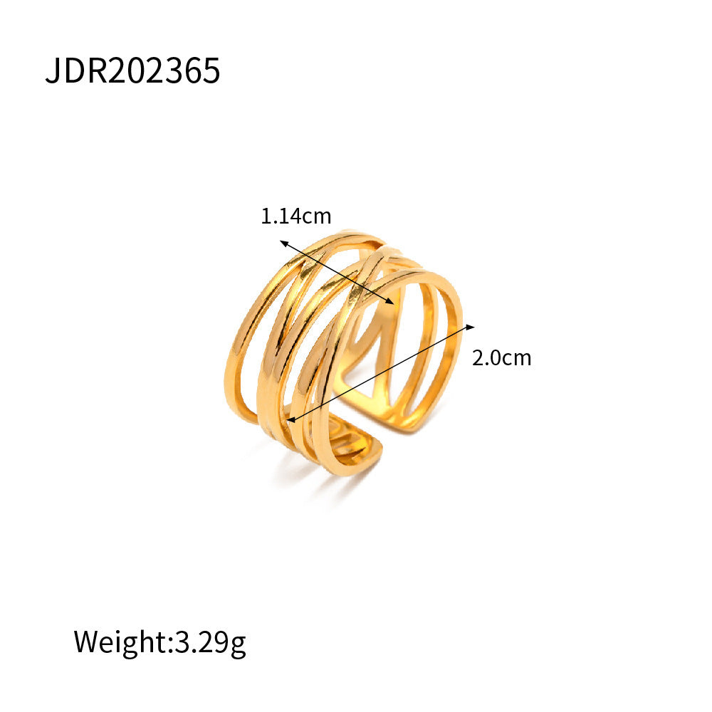 Women's Stylish Simple And Versatile Stainless Steel Ring