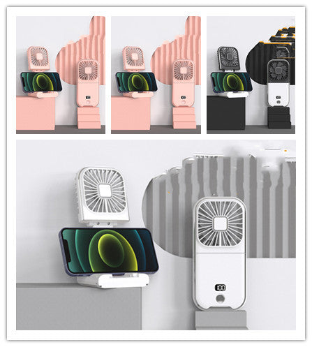 Ventilador pequeño portátil plegable con pantalla digital