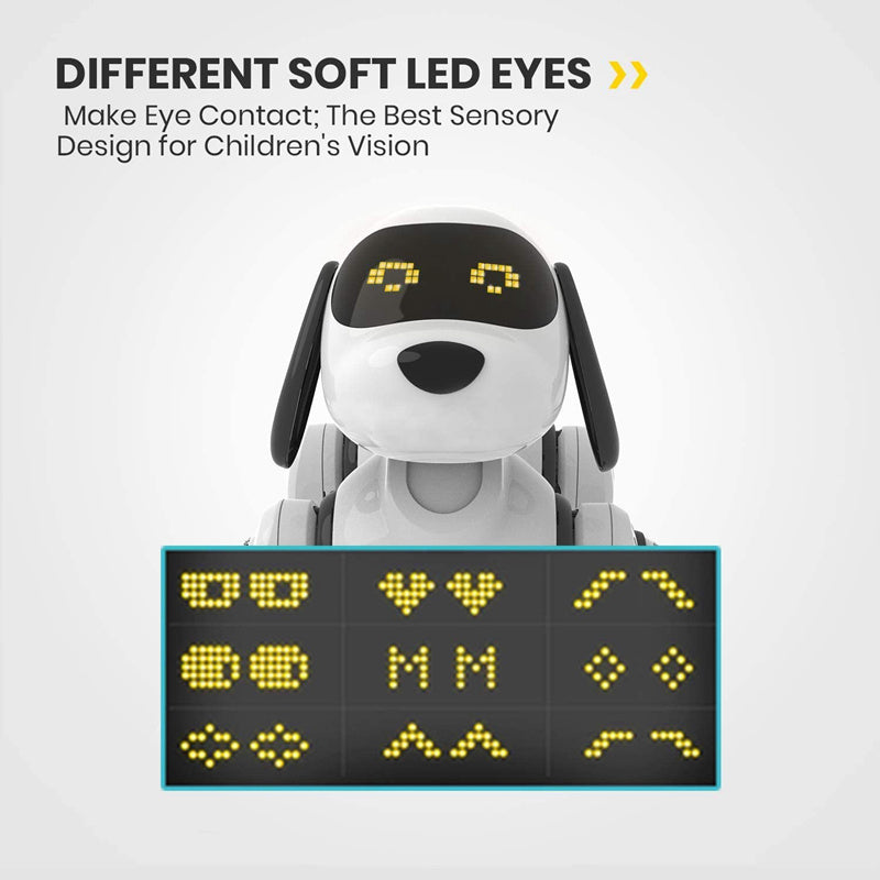 El perro robot inteligente puede caminar con el control remoto de canto eléctrico