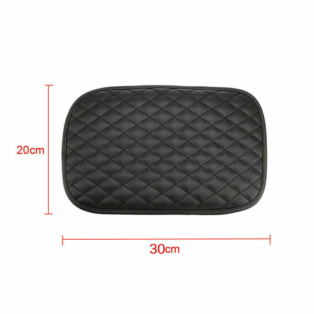 Funda de cojín Universal para reposabrazos de consola central de coche, Protector de almohadilla de cuero PU