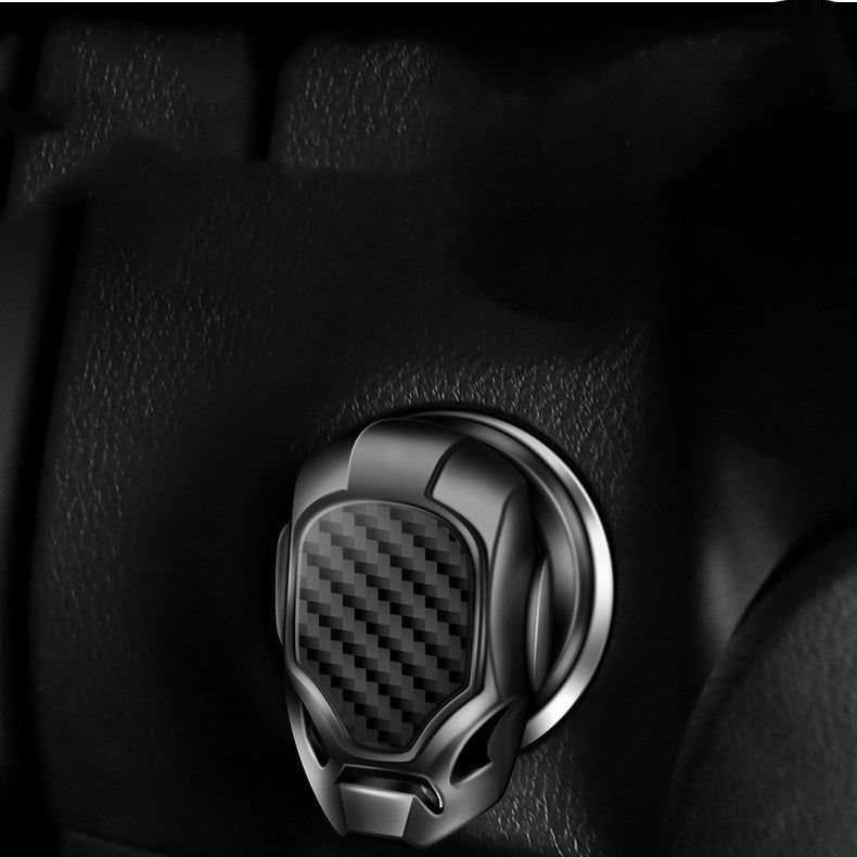 Car Interior Modification One-click Start Decoration Sticker Button Protective Cover