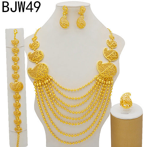 24K Gold Plated Banquet Necklace Suit