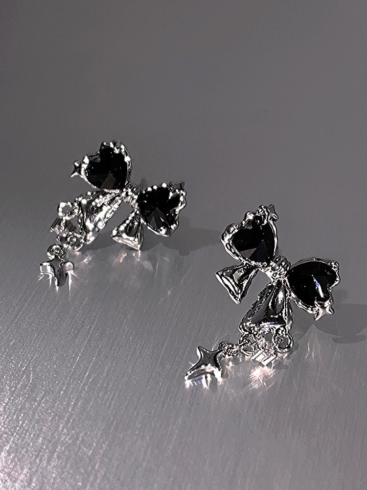 Boucles d'oreilles à tige avec nœud d'astérisme pour femmes, conception d'intérêt particulier