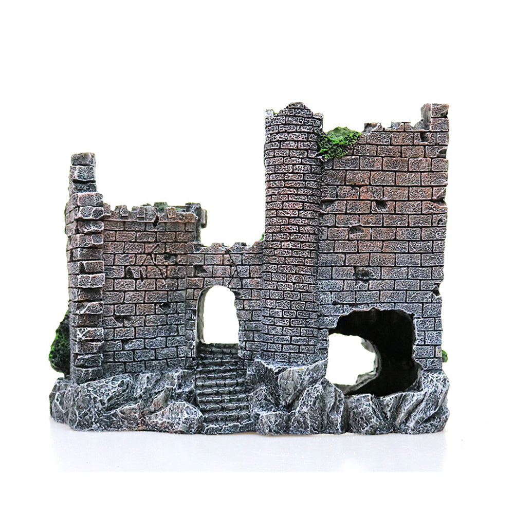 Décoration de château en résine pour aquarium