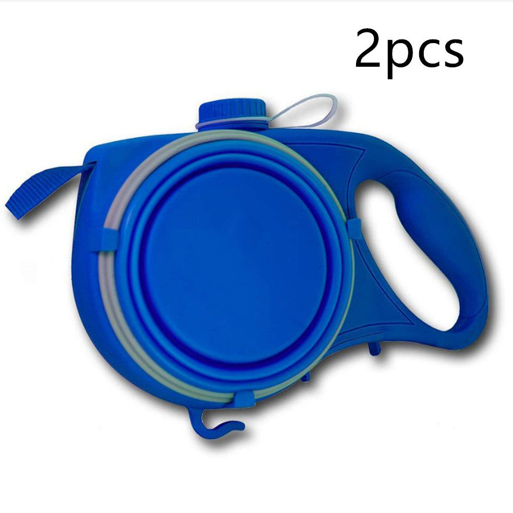 Laisse multifonctionnelle pour animaux de compagnie, rétractable automatique, laisse Portable pour chien