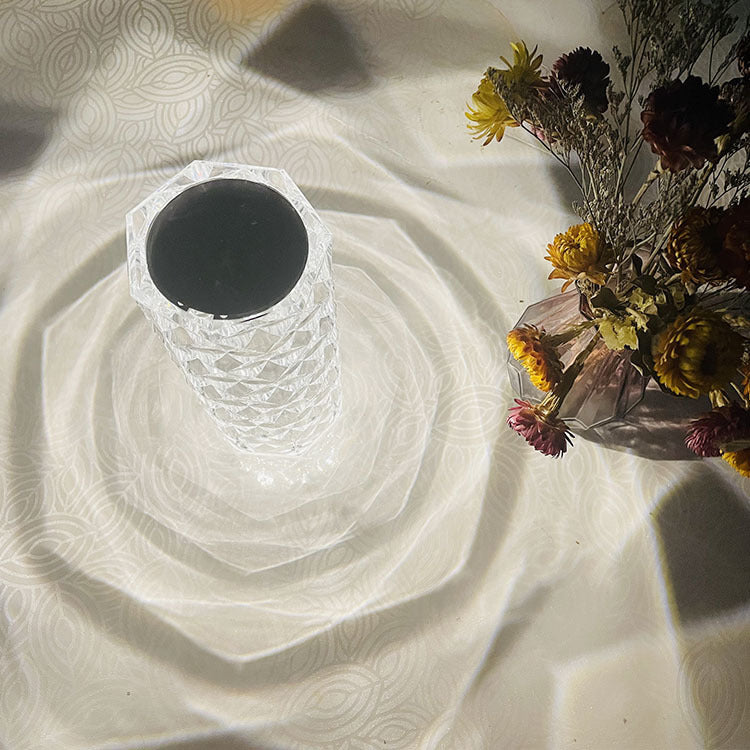 Rose Light And Shadow USB Charging Crystal Night Light