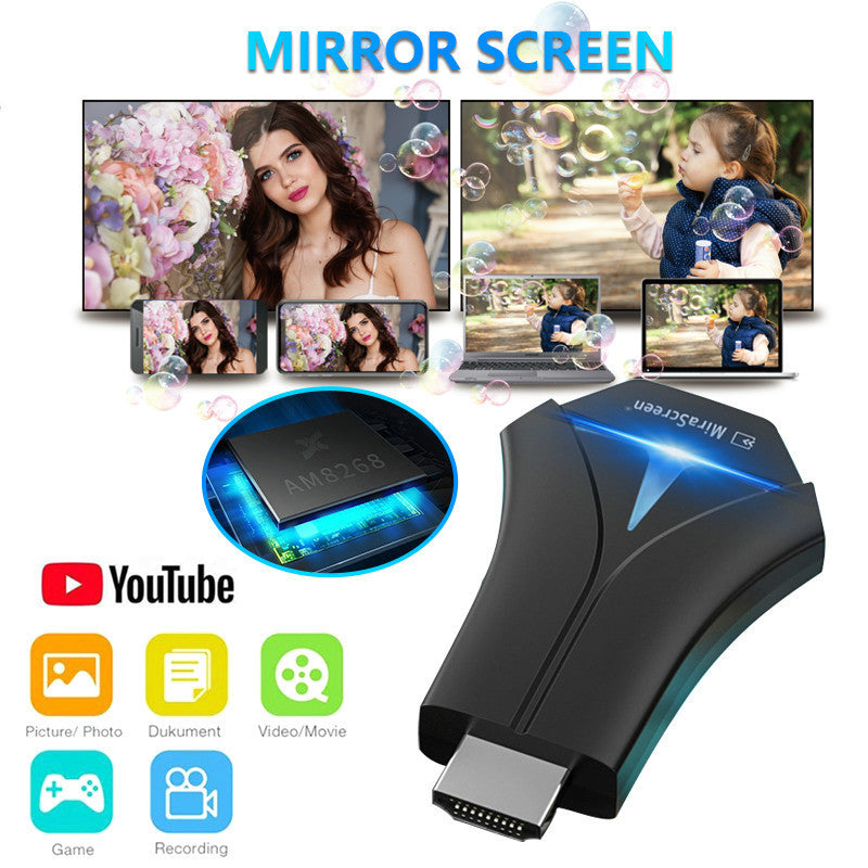 Proyector Mirascreen HDMI para teléfono móvil Wifi Push Treasure Dongle HD