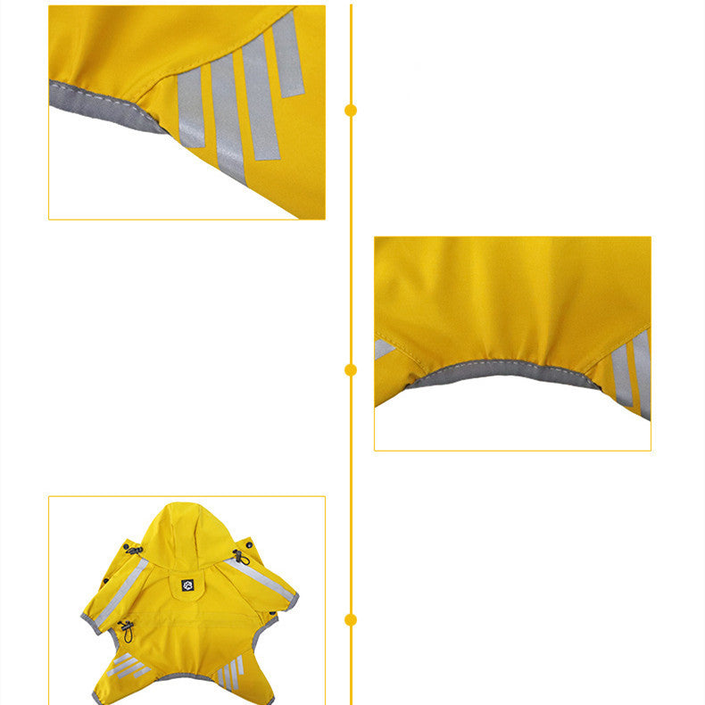 Manteau imperméable pour chien, paquet complet, Cape de pluie imperméable de quatre pieds, produits pour animaux de compagnie
