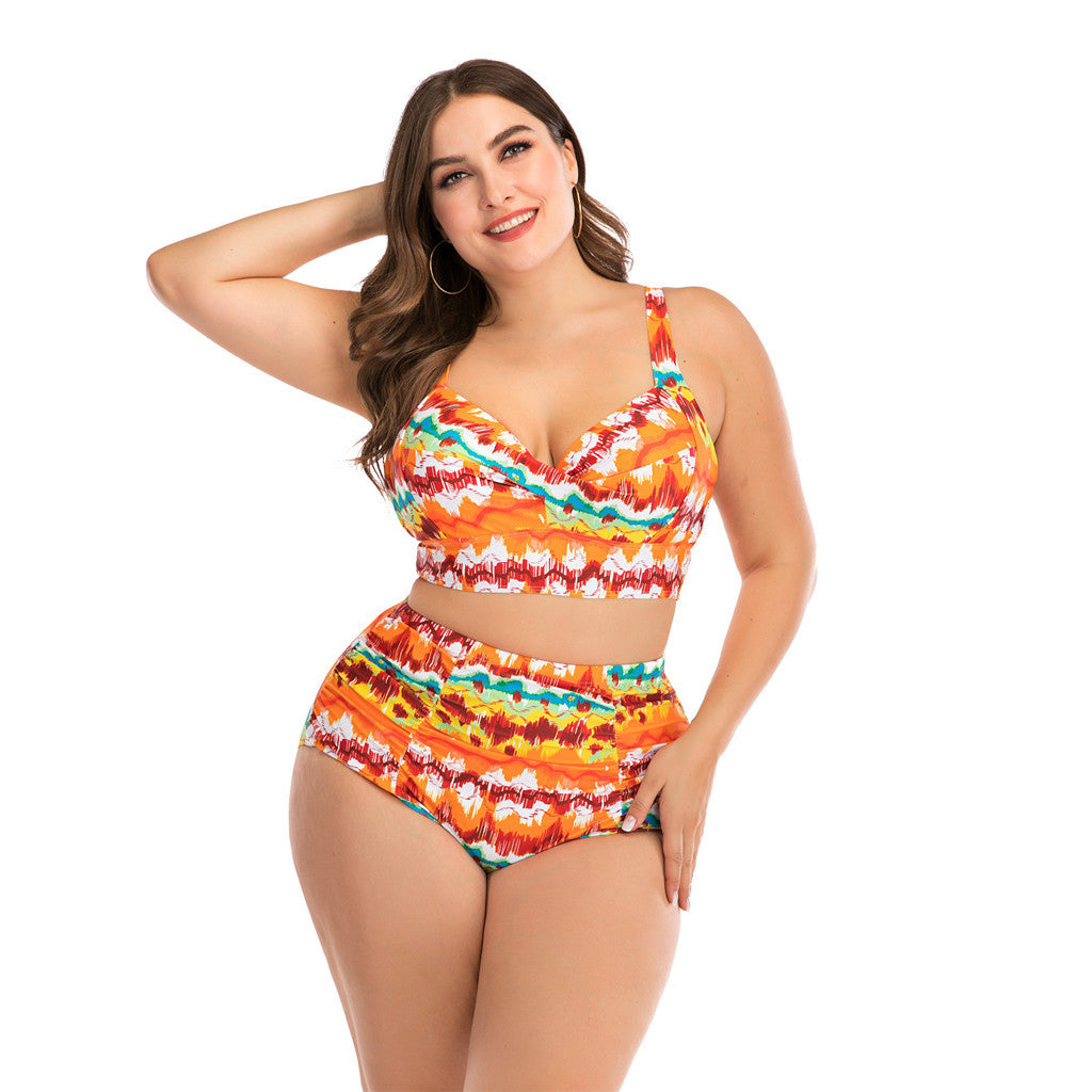 Maillot de bain fendu grande taille