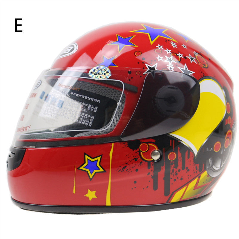 Casco De Kart Para Niños Cabeza De Moto Para Niños