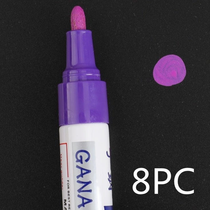 Stylo étanche coloré, bande de roulement de pneu de voiture, peinture permanente en métal CD