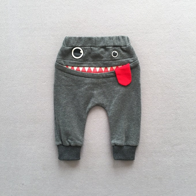 Pantalons décontractés pour garçons, automne, pantalons de survêtement décontractés pour enfants coréens, pantalons amples de dessin animé pour bébés 