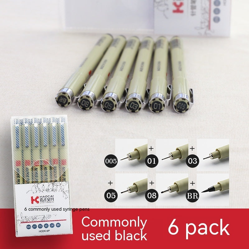 Stylo à aiguille à crochet uniquement pour l'art, dessin peint à la main, stylo à croquis