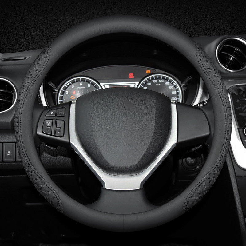 Housse de volant de voiture universelle en cuir quatre saisons