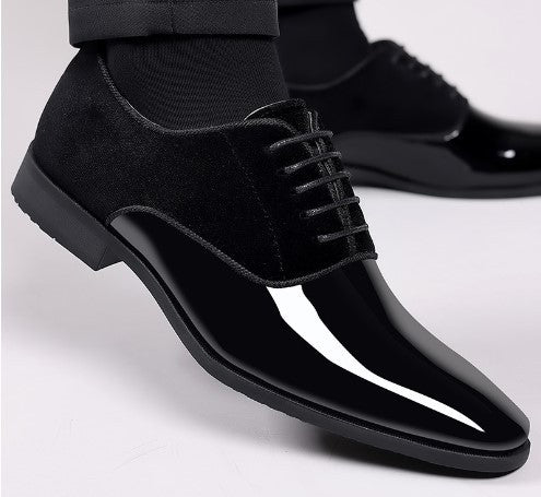 Zapatos formales de cuero de negocios para hombres Zapatos ligeros de moda de alta gama para hombres Low Top