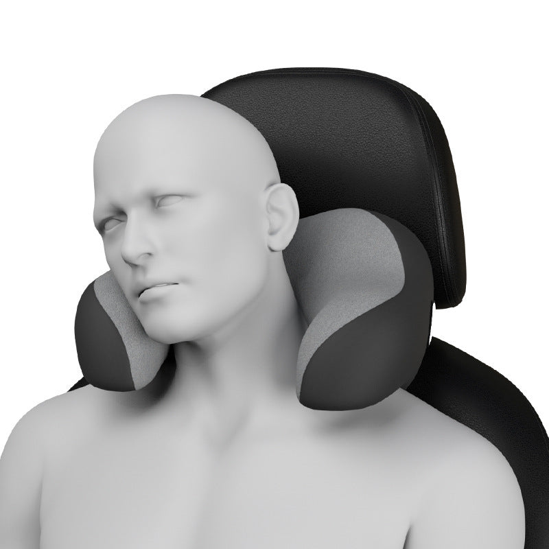 U-shaped Car Headrest Pillow Memory Foam Interior Protector Soft Skin-Friendly Fits
