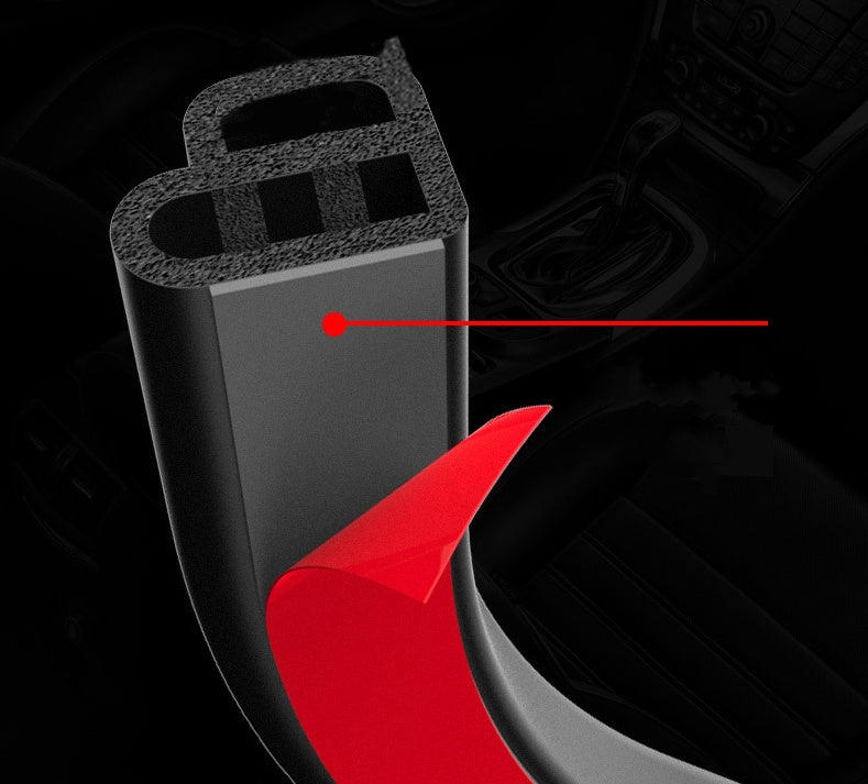 New car sealing strip with adhesive
