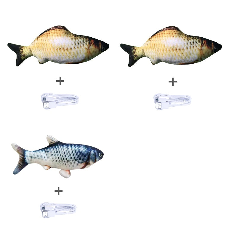 Version sans pince à chat - Jouet de poisson électrique de simulation de poisson sauteur électrique