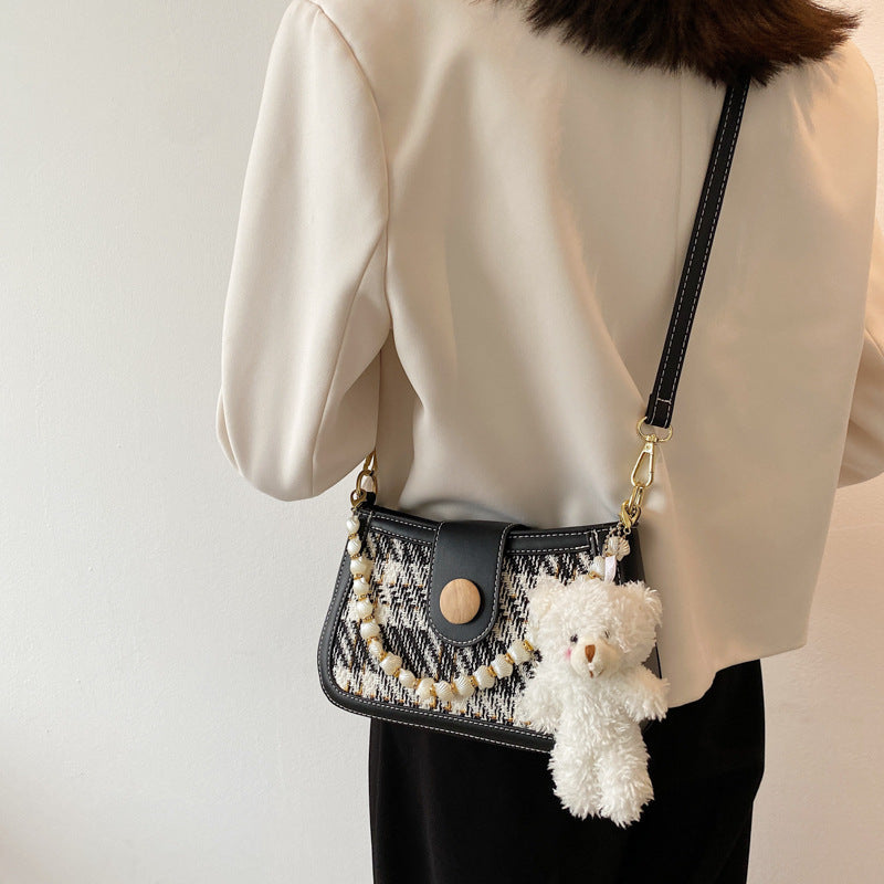 New Shoulder Bag Girls' Casual Messenger Bag Pendant