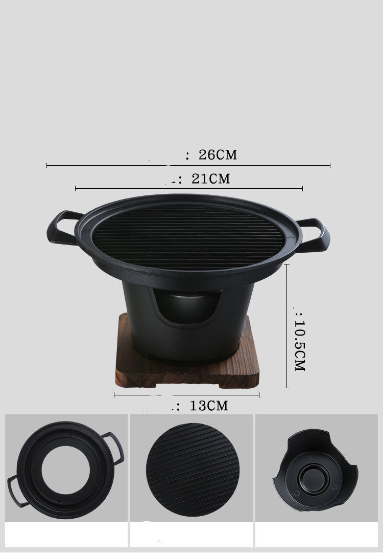 Petit gril de Barbecue antiadhésif pour aliments, petit gril d'intérieur domestique