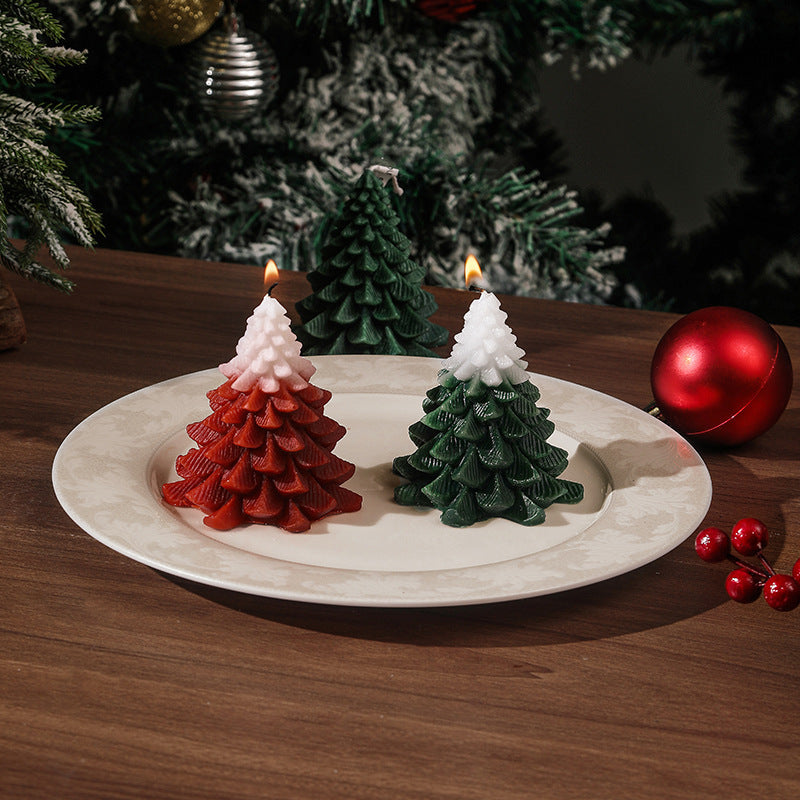 Moules en Silicone pour arbre de noël, pour bricolage, décoration d'ambiance créative, bougies parfumées faites à la main