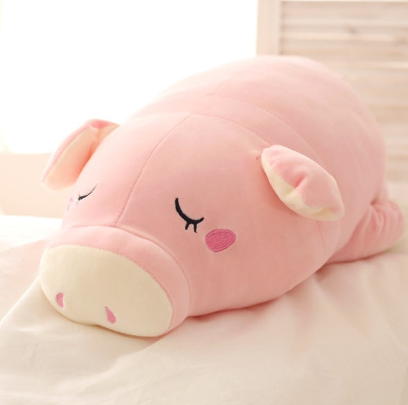 Peluche cochon doux, poupée cochon de dessin animé, oreiller en coton, cadeau d'anniversaire