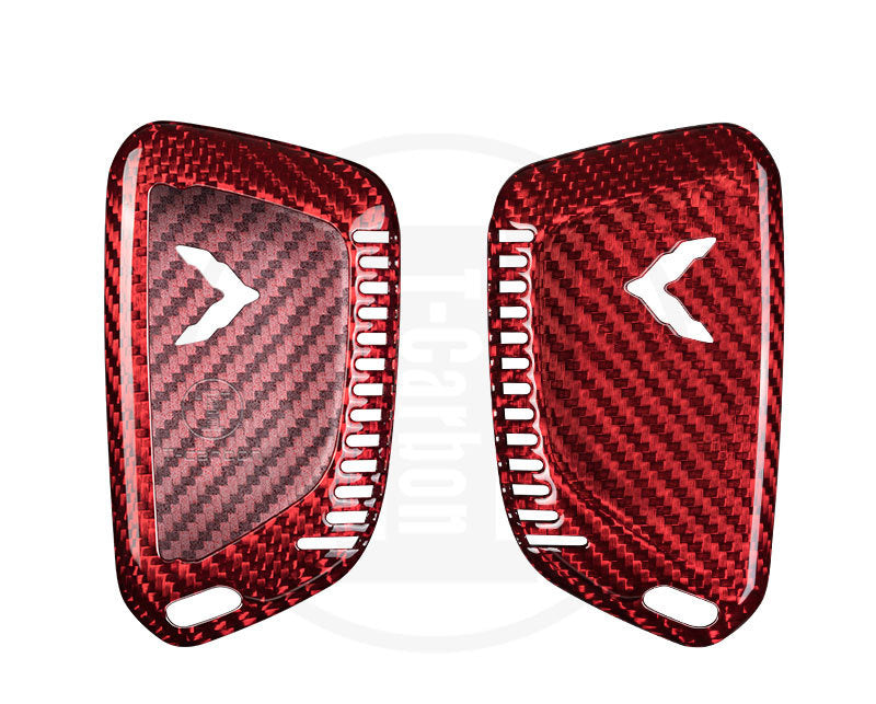 Coque de porte-clés à distance en fibre de carbone