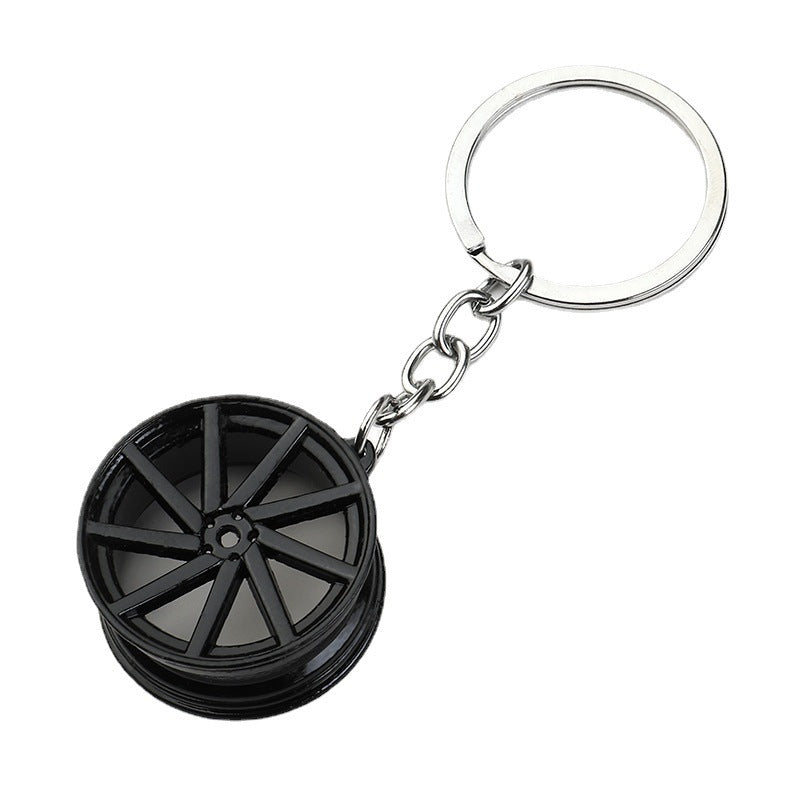 Porte-clés créatif de moyeu de roue de voiture