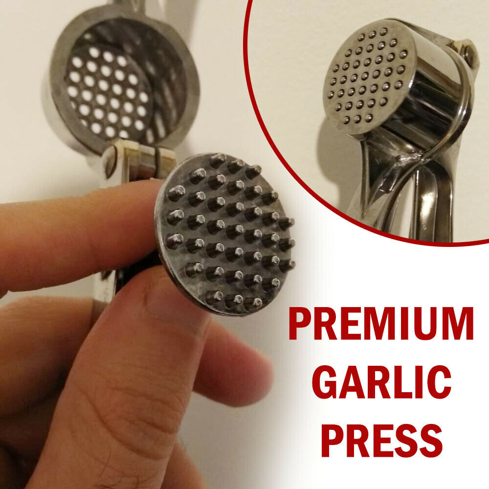 Presse-ail broyeur, hachoir, hachoir, éplucheur, coupe-ail, gingembre en acier inoxydable