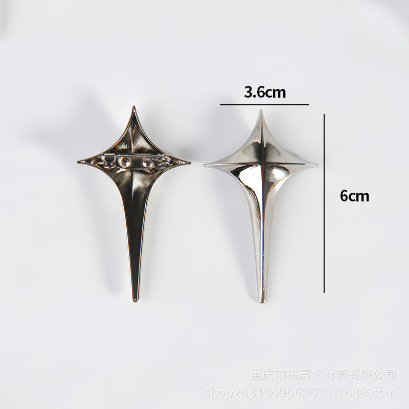 Accesorios de broche de temperamento estilo Ins simplicidad de metal