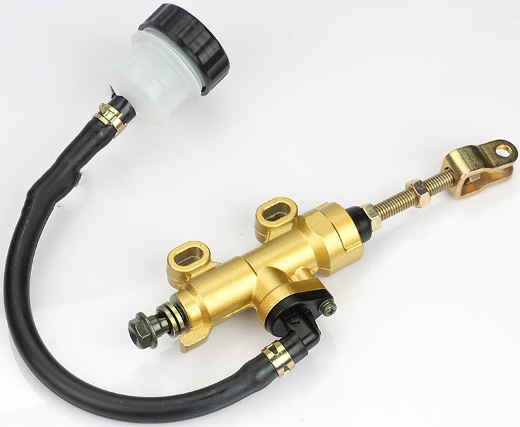 Bomba superior de freno de disco de motocicleta, bomba combinada de taza de aceite de freno de pie trasero 