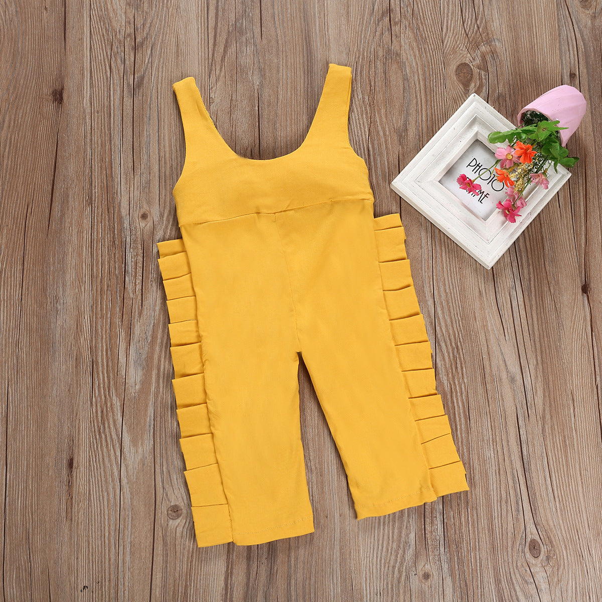 Vêtements enfants Salopette Amazon en coton jaune