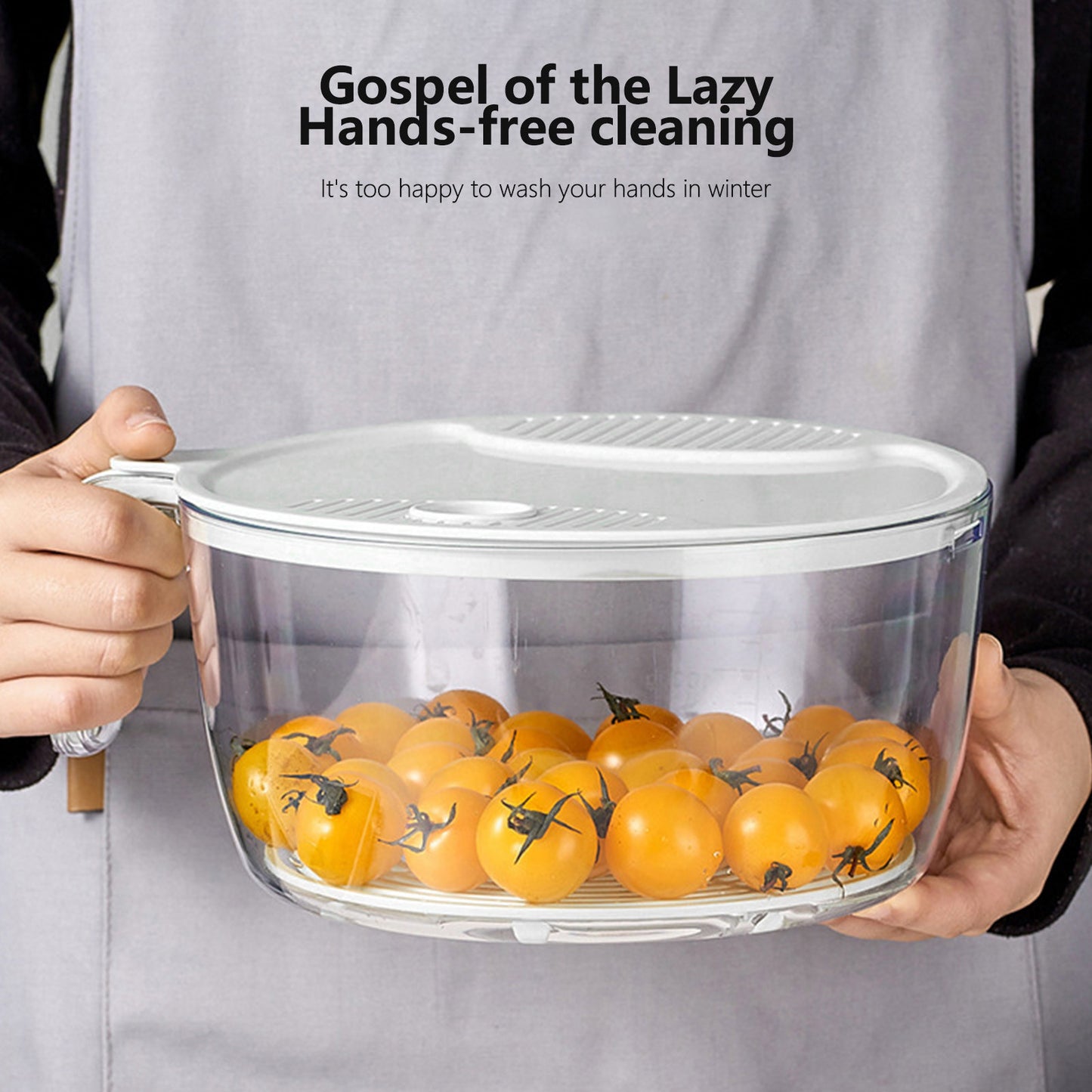 Bassin de Drainage multifonctionnel pour la cuisine domestique, panier de lavage de fruits et de riz, panier de légumes, Gadgets de cuisine multifonctions