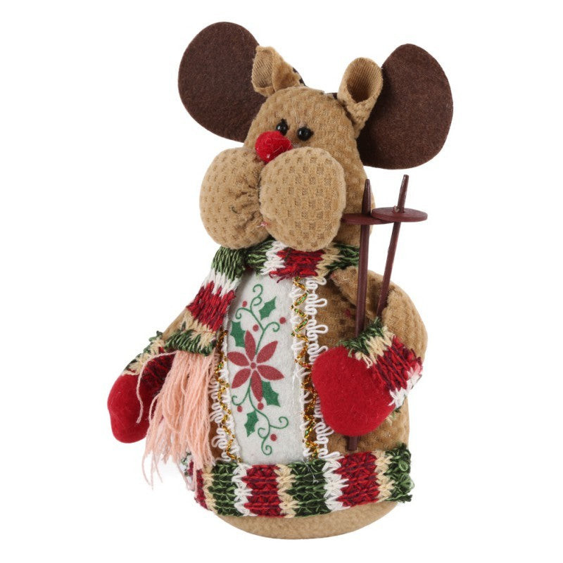 Elan de Noël Père Noël Bonhomme de neige Décorations de Noël
