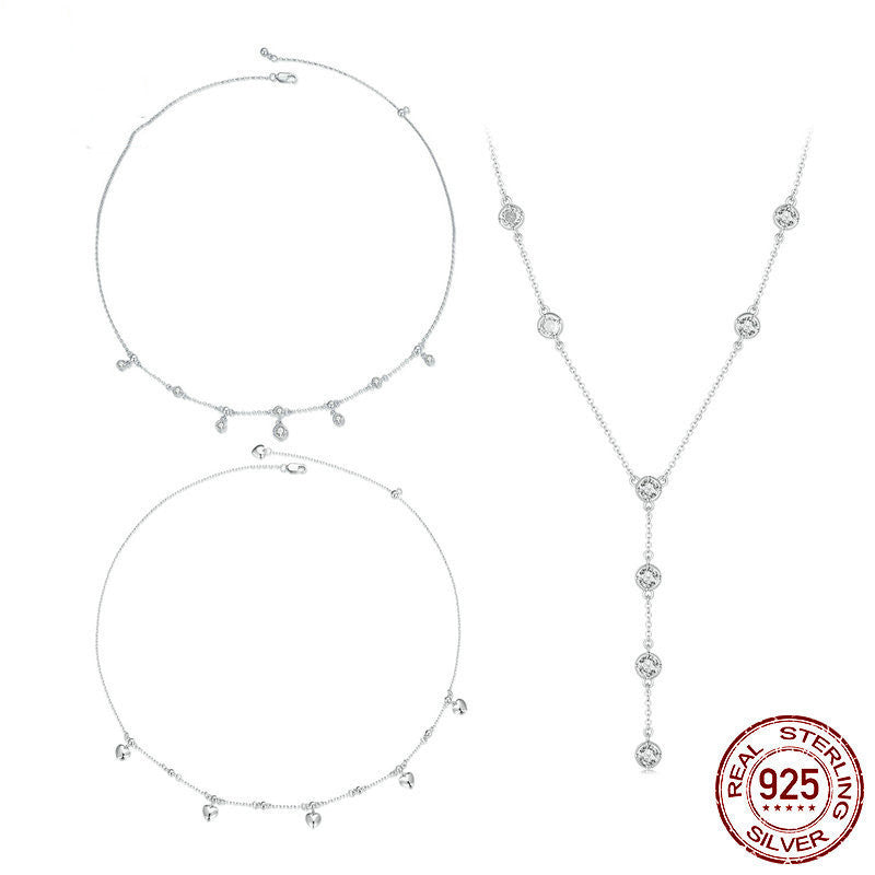 Collier à pampilles en forme de cœur, de luxe et à la mode, à prix abordable, pour femmes