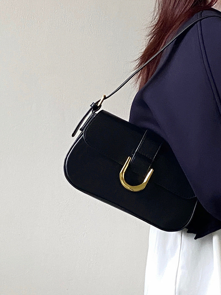 High-grade Patent Leather Shiny Bag Women's Retro